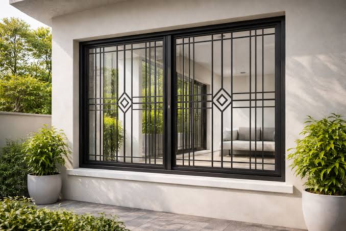 house window grill design
