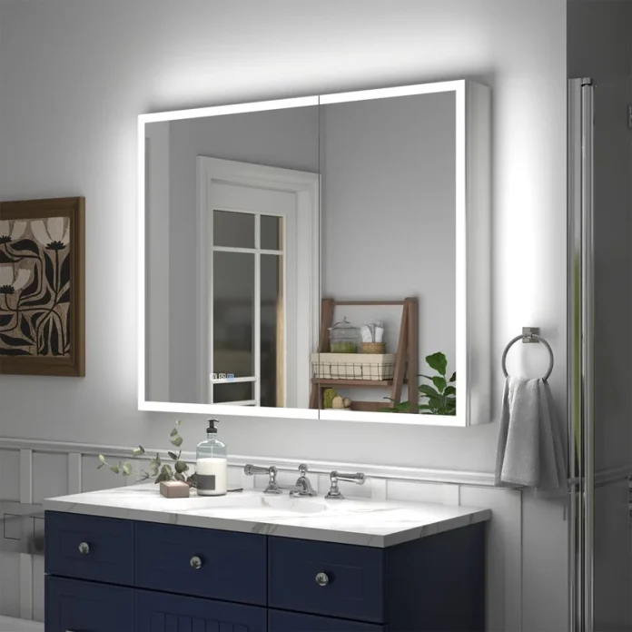 recessed medicine cabinet with mirror